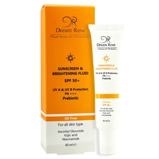 دریم رز فلوئید ضدآفتاب ضد لک SPF50بدون رنگ 40میل